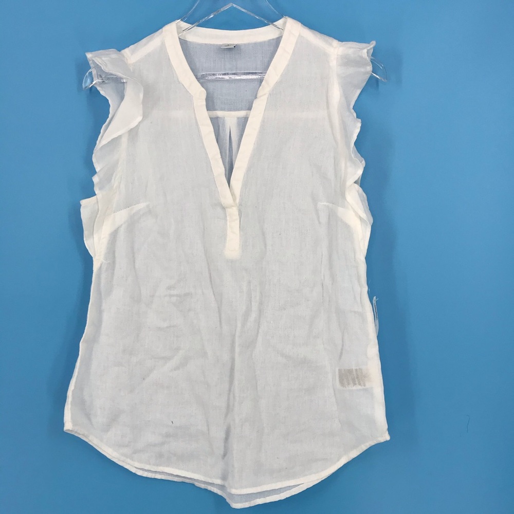 Old Navy sleeveless vneck ruffle sleeve top